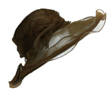 Kerry Large Organza Hat , Main Colour - Fuchsia Hot Pink