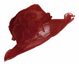 Kerry Large Organza Hat , Main Colour - Fuchsia Hot Pink