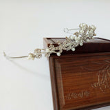 Princess Olivia Bridal Pearl & Crystal Tiara