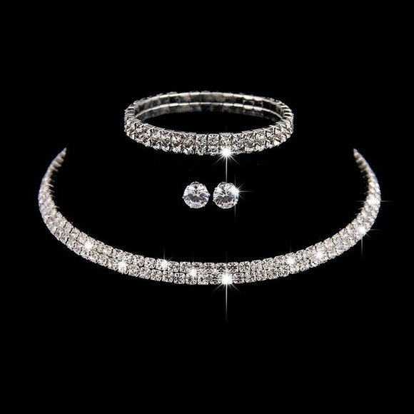 Stella Crystal Jewellery Set , Design - 1