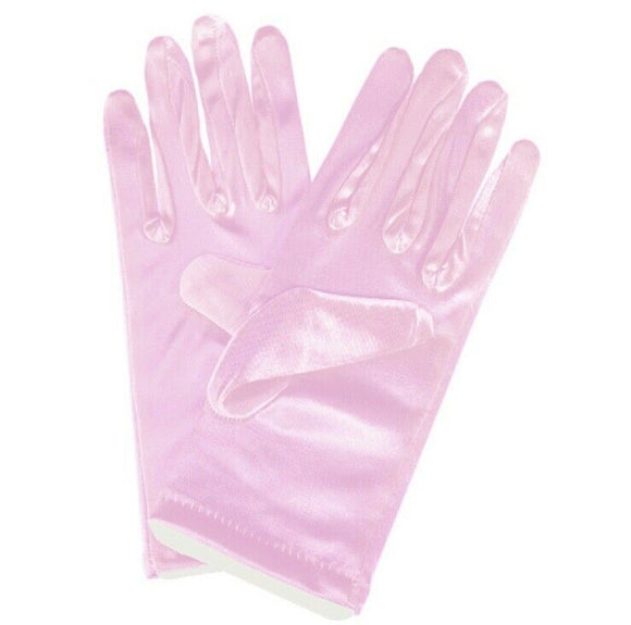 Ladies Short Gloves , Main Colour - Baby Pink
