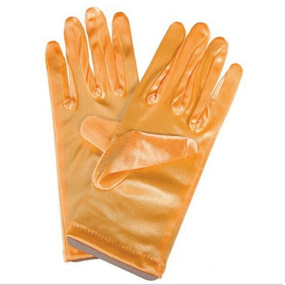 Ladies Short Gloves , Main Colour - Orange