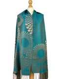 Alisia Pashmina Style Wrap, Colour - Teal