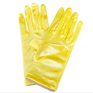 Ladies Short Gloves , Main Colour - Yellow